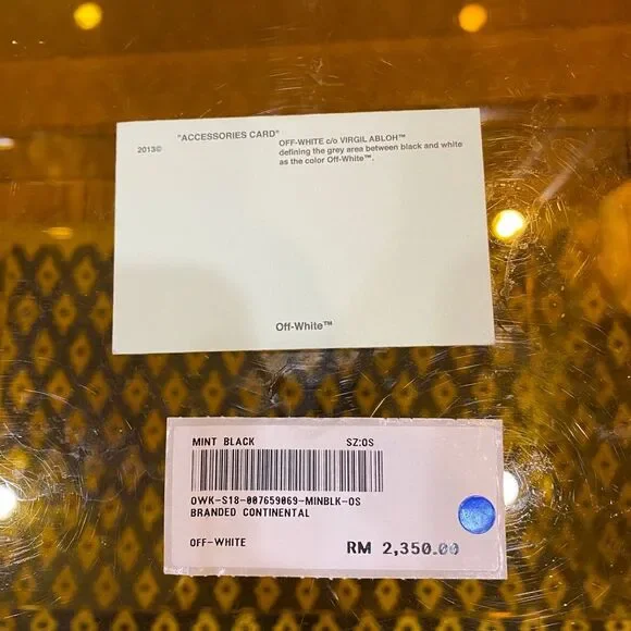 NWT AUTHENTIC Off-White Continental Wallet with Original Tags & Dustbag - Picture 8 of 9